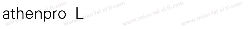 athenpro Light字体转换
